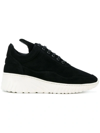 Shop Filling Pieces Wedge Hi-top Sneakers In Black