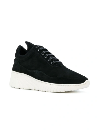 Shop Filling Pieces Wedge Hi-top Sneakers In Black