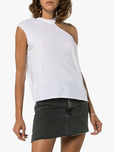 Shop Rta Axel Cut-out T-shirt In White