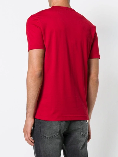 Shop Dolce & Gabbana Logo Patch T-shirt In Red