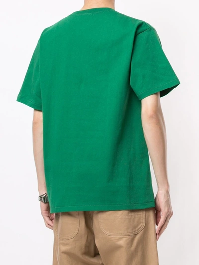 Shop A Bathing Ape Embroidered Detail Crew Neck T-shirt In Green