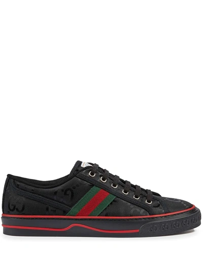 Shop Gucci Off The Grid Gg Tennis 1977 Sneakers In Black