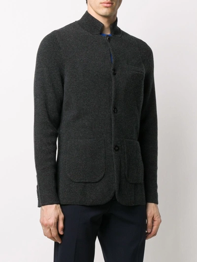 N•peal Cashmere Shirt Jacket In Grey