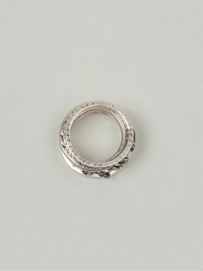 Werkstatt:münchen Stacked Rings In Metallic