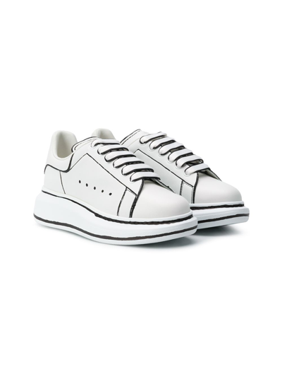 Shop Alexander Mcqueen Oversized Chunky Trainers In White