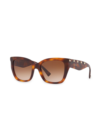 Shop Valentino Oversized Sunglasses In Brown