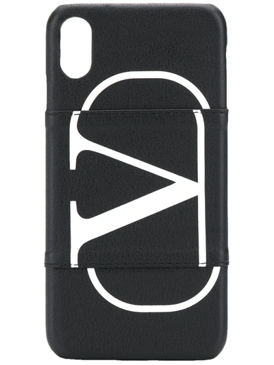 Shop Valentino Vlogo Iphone Xs Max Case In Black