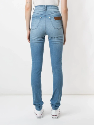 Shop Amapô Wanda High Waist Jeans In Blue