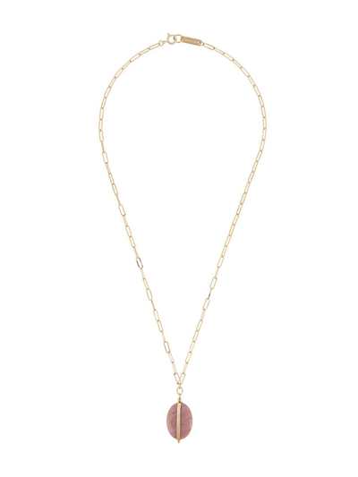 Shop Isabel Marant Stone Pendant Necklace In Pink