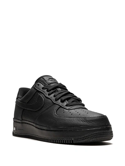 Nike Air Force 1 Leather Sneakers In Black