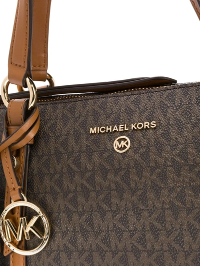 Michael Michael Kors Nomad Small Logo Tote Bag In Brown