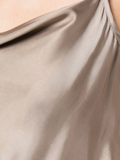 Shop Cinq À Sept Finnley Cowl Neck Jumpsuit In Metallic