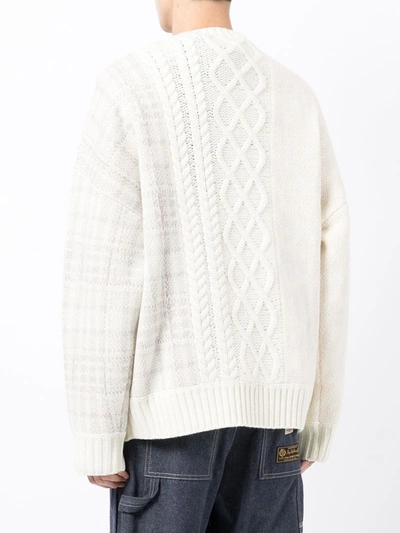 Shop Five Cm Cable-knit Jumper In White