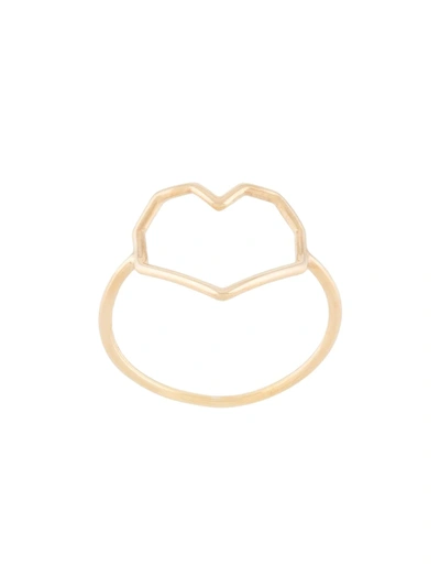 Shop Aliita 9kt Yellow Gold Corazón Ring