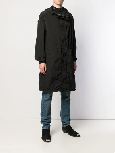 Shop Alyx Hooded Rain Jacket In Black