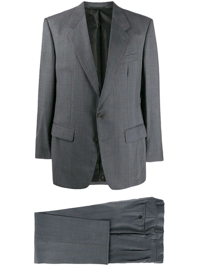 Pre-owned A.n.g.e.l.o. Vintage Cult 1990s Ballantyne Notched Two-piece Suit In Grey