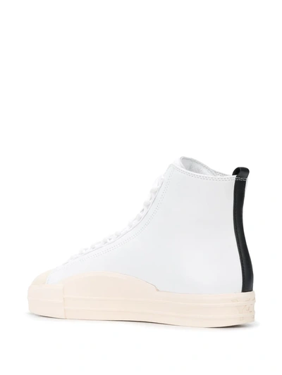 Shop Y-3 Yuben Mid Sneakers In White