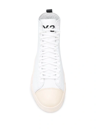 Shop Y-3 Yuben Mid Sneakers In White