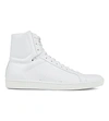 SAINT LAURENT Leather high-top trainers