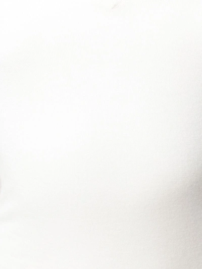 N•peal Superfine V-neck Cardigan In White