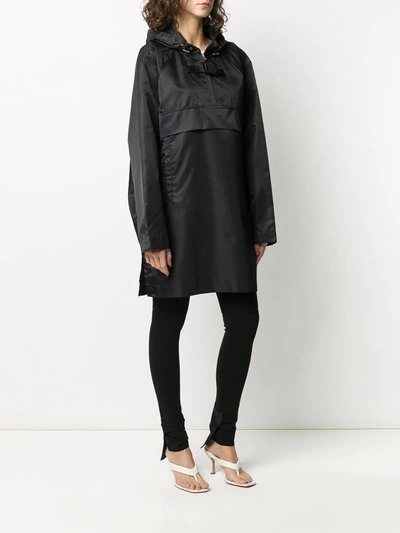 Shop Alyx Boxy Fit Hooded Coat In Black