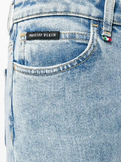 Shop Philipp Plein Creature Print Skinny Jeans In Blue