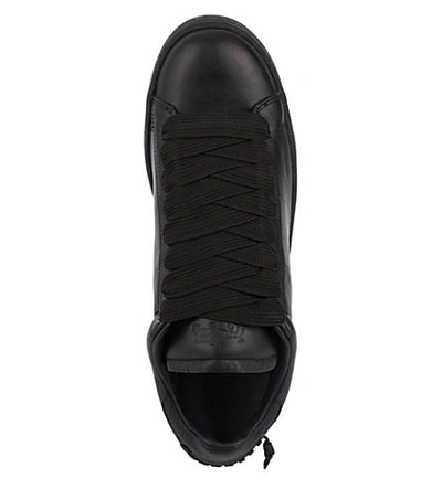 Shop Coach Leather Low-top Trainers In Black