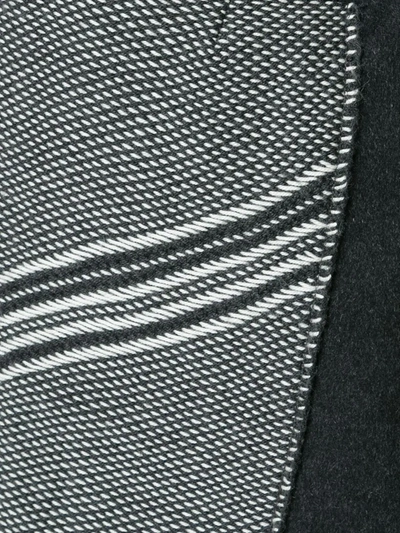 Shop Voz Asymmetric Pattern Skirt In Grey