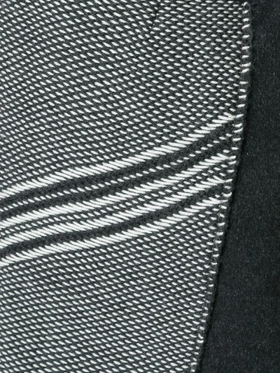 Voz Asymmetric Pattern Skirt In Grey
