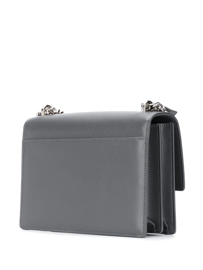 Shop Saint Laurent Sunset Monogram Shoulder Bag In Grey