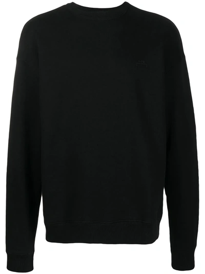 Shop A-cold-wall* Crew-neck Fitted Sweatshirt In Black