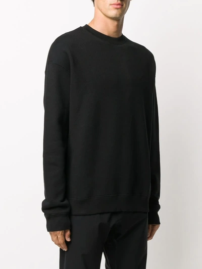 Shop A-cold-wall* Crew-neck Fitted Sweatshirt In Black