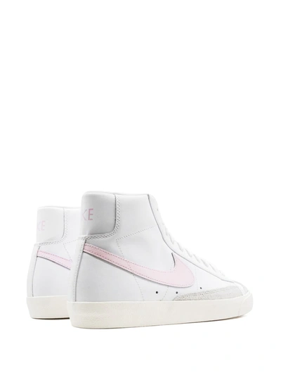 Nike Men's Blazer Mid '77 Vintage Leather High-top Sneakers In White