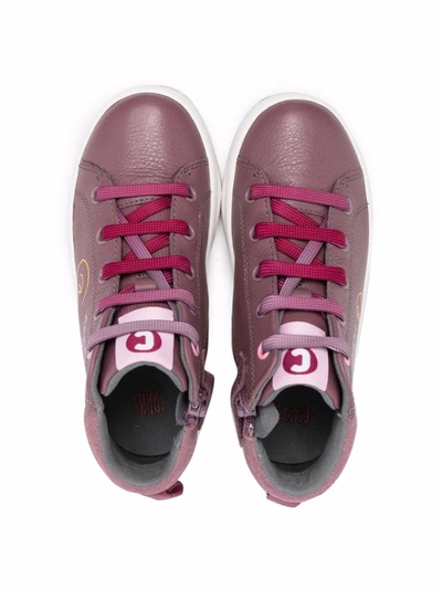 Shop Camper Tws Abstract-print Sneakers In Pink