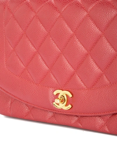 Pre-owned Chanel 1992 Diana Shoulder Bag In Red
