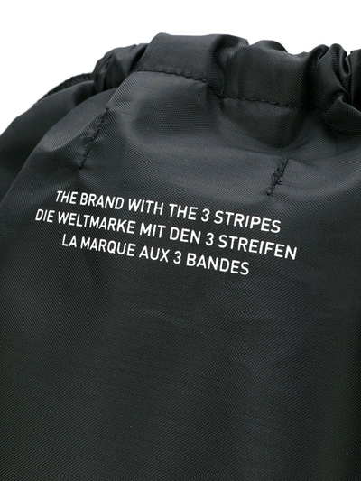 Adidas Originals Trefoil Drawstring Backpack In Black