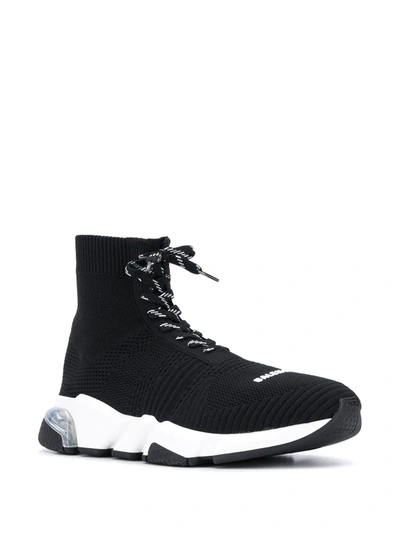 Shop Balenciaga Speed Lace-up Sneakers In Black