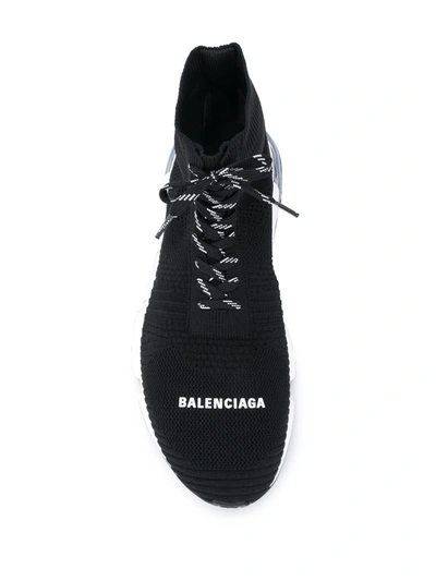 Shop Balenciaga Speed Lace-up Sneakers In Black