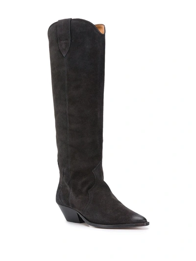 Isabel Marant Block-heel Pointed-toe Boots In Black