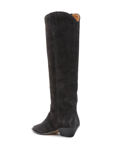 Isabel Marant Block-heel Pointed-toe Boots In Black
