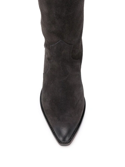 Isabel Marant Block-heel Pointed-toe Boots In Black