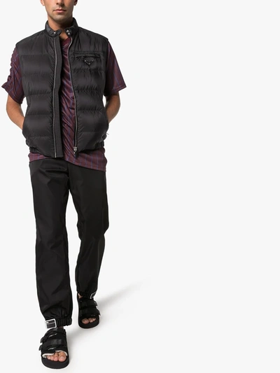 Suicoke Moto Touch-strap Slides In Black