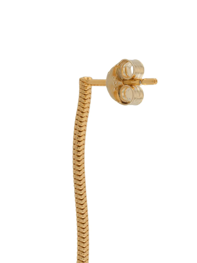 Shop Coup De Coeur Snake Drop Earrings In Gold