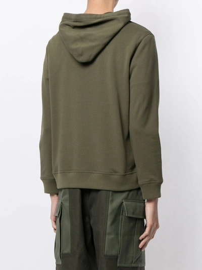 Ports V Graphic Print Hooded Sweatshirt In Green