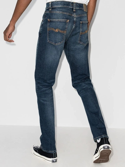 Shop Nudie Jeans Steady Eddie Jeans In Blue