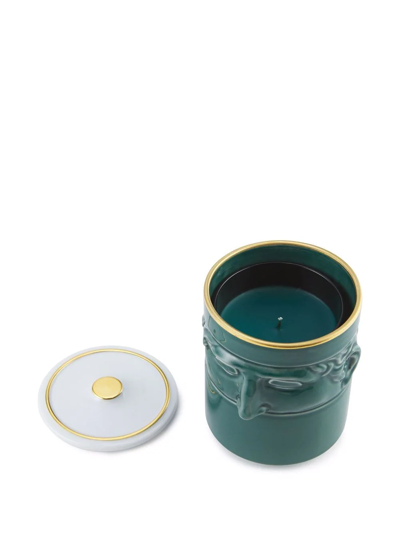 Ginori 1735 The Companion Lidded Candle In Grün
