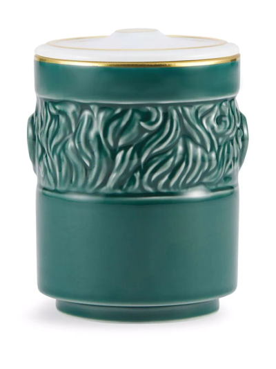 Ginori 1735 The Companion Lidded Candle In Grün