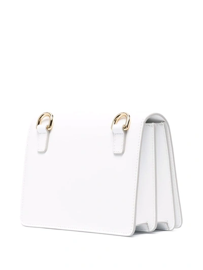 Shop Dolce & Gabbana 3.5 Leather Crossbody Bag In White