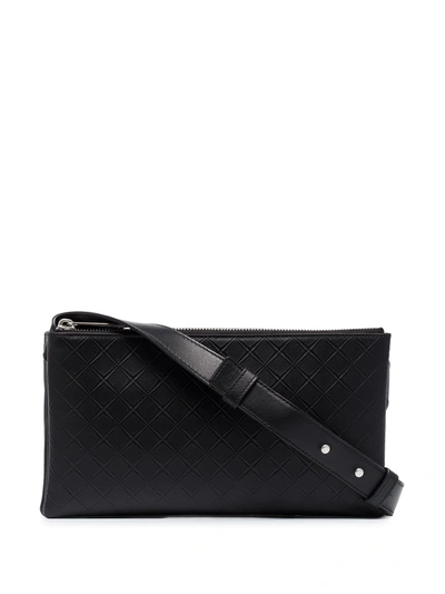 Shop Bottega Veneta Zipped Messenger Bag In Black