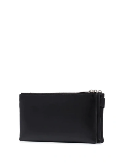 Shop Bottega Veneta Zipped Messenger Bag In Black